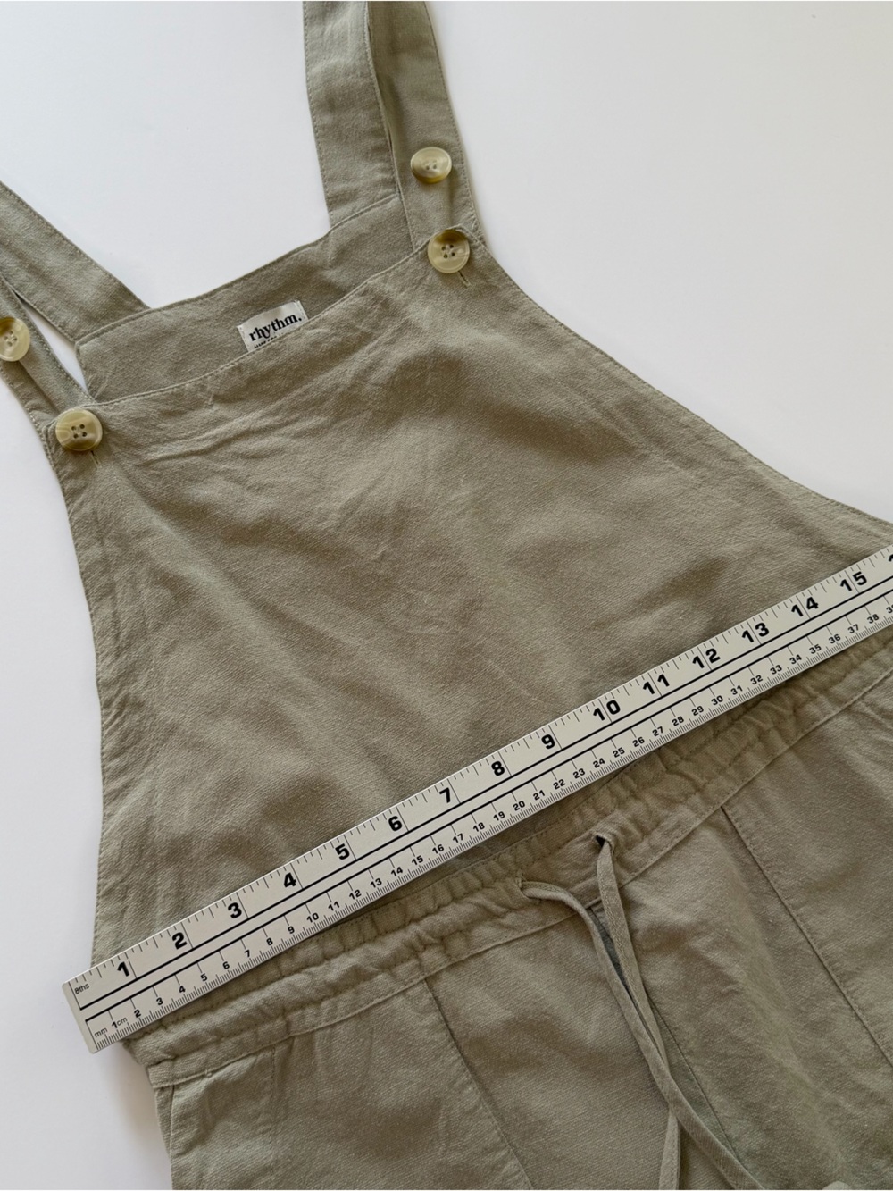 Lulu’s Rhythm Jumpsuit Womens Small Greek Cotton Linen Blend - Picture 7 of 8